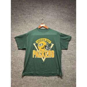 Green Bay Packers Single Stitch 90s T Shirt Size L 42-44 Made In USA